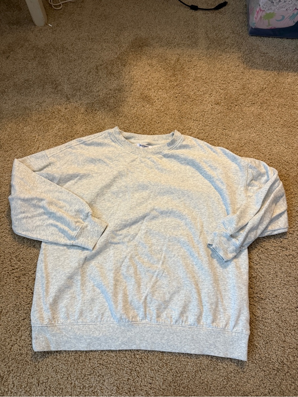 Old Navy Light Heather Gray Crewneck Sweatshirt